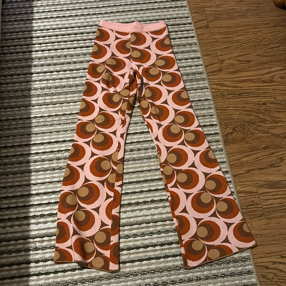 flared  with ribbed waist band